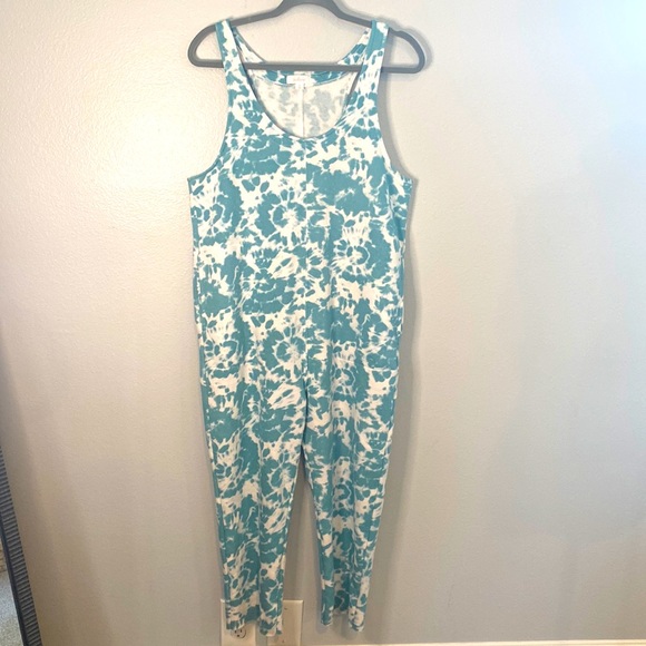 Colsie Teal Tie Dye Fleece Lined 